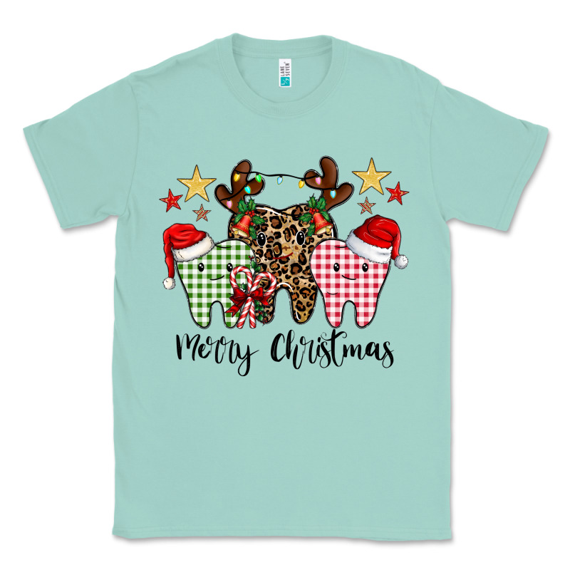 Merry Christmas Tooth Classic Tee by CowhideDigitalArt | Teevron