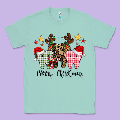 Merry Christmas Tooth Classic Tee Designed By Cowhidedigitalart
