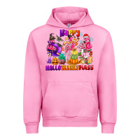 Fuchsia Pink Happy Hallo Thanks Mas Urban Hoodie - CowhideDigitalArt
