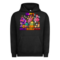 Pigment Black Happy Hallo Thanks Mas Urban Hoodie - CowhideDigitalArt