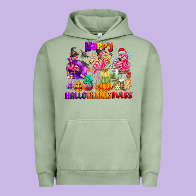 Happy Hallo Thanks Mas Urban Hoodie Designed By Cowhidedigitalart