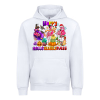 White Happy Hallo Thanks Mas Urban Hoodie - CowhideDigitalArt