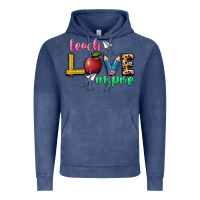 Vintage Denim teach love inspire Vintage Hoodie - NancyCooperArtShop