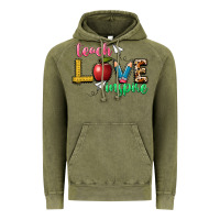 Vintage Olive teach love inspire Vintage Hoodie - NancyCooperArtShop