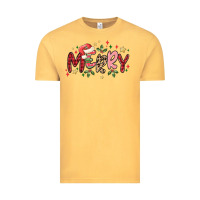 Vintage Mustard merry Vintage Tee - MaliasSmallBusiness