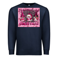 Navy i'm dreaming of a pink christmas Premium Sweatshirt - FaDigitalArtStudio