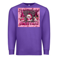 Purple i'm dreaming of a pink christmas Premium Sweatshirt - FaDigitalArtStudio