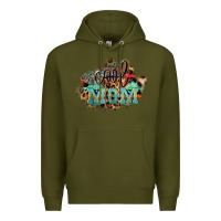 Army Green Cool mom mother's day Premium Hoodie - HowdyJamesFarm