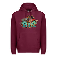 Burgundy Cool mom mother's day Premium Hoodie - HowdyJamesFarm