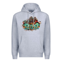 Heather Grey Cool mom mother's day Premium Hoodie - HowdyJamesFarm