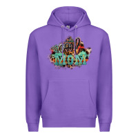Purple Cool mom mother's day Premium Hoodie - HowdyJamesFarm