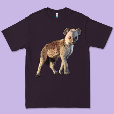 Baby Hyena Illustrations Premium Tee Designed By Lillyallendesigns