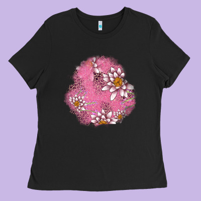 Lotus Patches Ladies Tee Designed By Adodesignshop