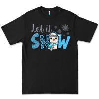 Black let it snow snowman coffee Premium Tee - JahusDesignShop