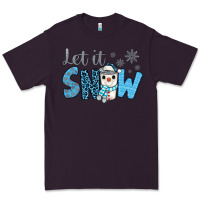 Plum let it snow snowman coffee Premium Tee - JahusDesignShop