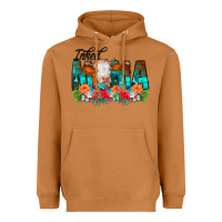 Meerkat Inked Mama Flowers Cow Heavyweight Hoodie - CowCowDesign
