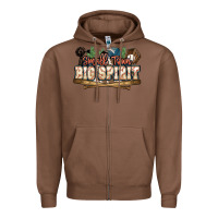 Chestnut Small town big spirit Baseball Zipper Hoodie - HowdyJamesFarm