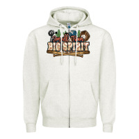 Oatmeal Heather Small town big spirit Baseball Zipper Hoodie - HowdyJamesFarm