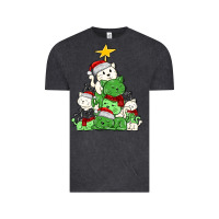 Vintage Black Christmas cat tree Vintage Tee - MaliasSmallBusiness