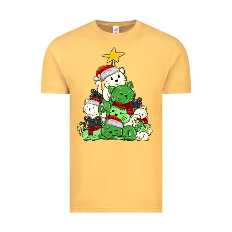 Christmas Cat Tree Vintage Tee by MaliasSmallBusiness | Teevron