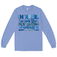 Colony Blue in april we wear blue for autism awareness Long Sleeve Tee - Artiststas