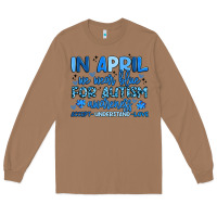 Toasted Coconut in april we wear blue for autism awareness Long Sleeve Tee - Artiststas