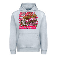 Heather Grey Howdy Valentine Urban Hoodie - CowhideDigitalArt