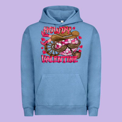 Howdy Valentine Urban Hoodie Designed By Cowhidedigitalart