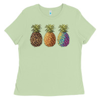 Matcha pineapples leopard tie dye summer Ladies Tee - Artiststas