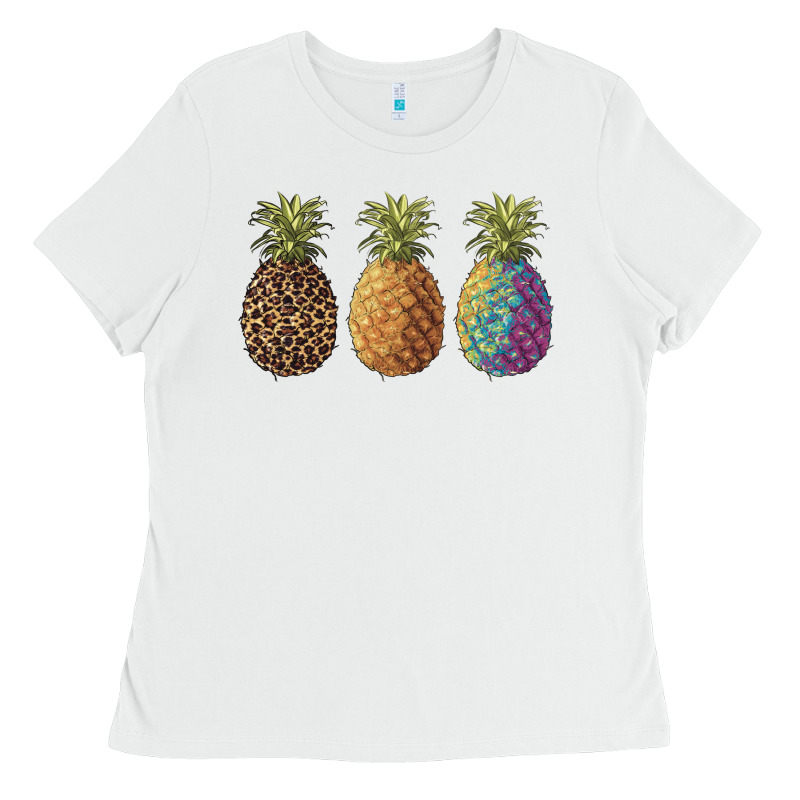 Pineapples Leopard Tie Dye Summer Ladies Tee by Artiststas | Teevron