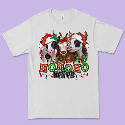 Ho Ho Ho Heifer Christmas Heifers Premium Tee Designed By Jasminsmagicworld
