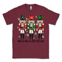 Burgundy Nuts About Christmas Classic Tee - MaliasSmallBusiness