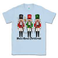 Dusty Blue Nuts About Christmas Classic Tee - MaliasSmallBusiness