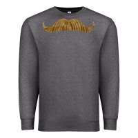 Charcoal Heather moustache fa element Premium Sweatshirt - FaDigitalArtStudio