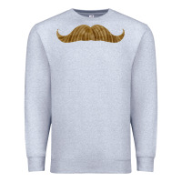 Heather Grey moustache fa element Premium Sweatshirt - FaDigitalArtStudio