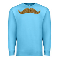 Ocean Blue moustache fa element Premium Sweatshirt - FaDigitalArtStudio
