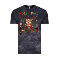 Cloud Black north pole hot cocoa Vintage Tee - MaliasSmallBusiness