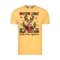 Vintage Mustard north pole hot cocoa Vintage Tee - MaliasSmallBusiness