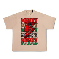 Burro merry christmas lightning bolt Urban Heavy Tee - MaliasSmallBusiness