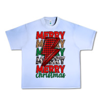 Grape Ice merry christmas lightning bolt Urban Heavy Tee - MaliasSmallBusiness
