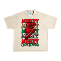 Sandshell merry christmas lightning bolt Urban Heavy Tee - MaliasSmallBusiness
