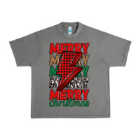 Tornado merry christmas lightning bolt Urban Heavy Tee - MaliasSmallBusiness