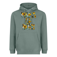 Sage Mama of Both Heavyweight Hoodie - CowCowDesign
