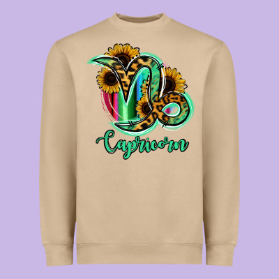 Capricorn Zodiac Heavyweight Sweatshirt Designed By Bettercallsaul