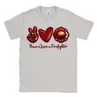 Moon Dust Peace Love Firefighter Classic Tee - RanaPortraitStore