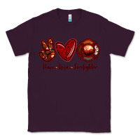 Plum Peace Love Firefighter Classic Tee - RanaPortraitStore