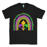 Black mardi gras fleur de lis rainbow Classic Tee - JahusDesignShop