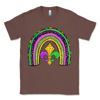 Chestnut mardi gras fleur de lis rainbow Classic Tee - JahusDesignShop