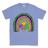 Colony Blue mardi gras fleur de lis rainbow Classic Tee - JahusDesignShop