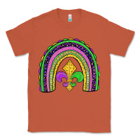 Copper mardi gras fleur de lis rainbow Classic Tee - JahusDesignShop